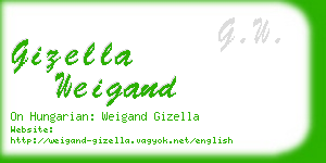 gizella weigand business card